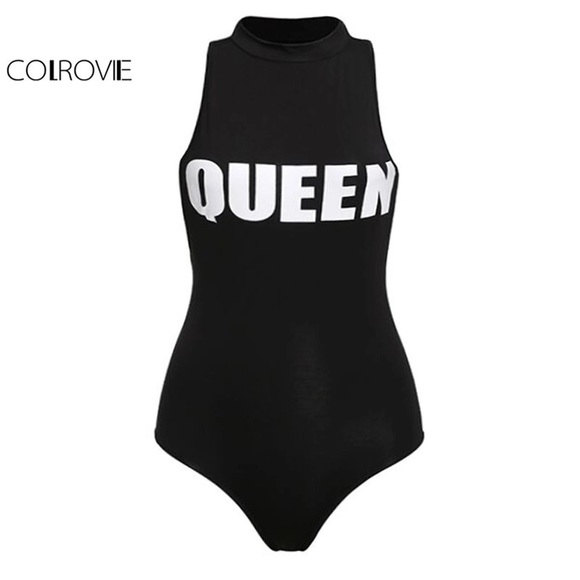 Just in!!! Black “Queen”bodysuit - Picture 5 of 5